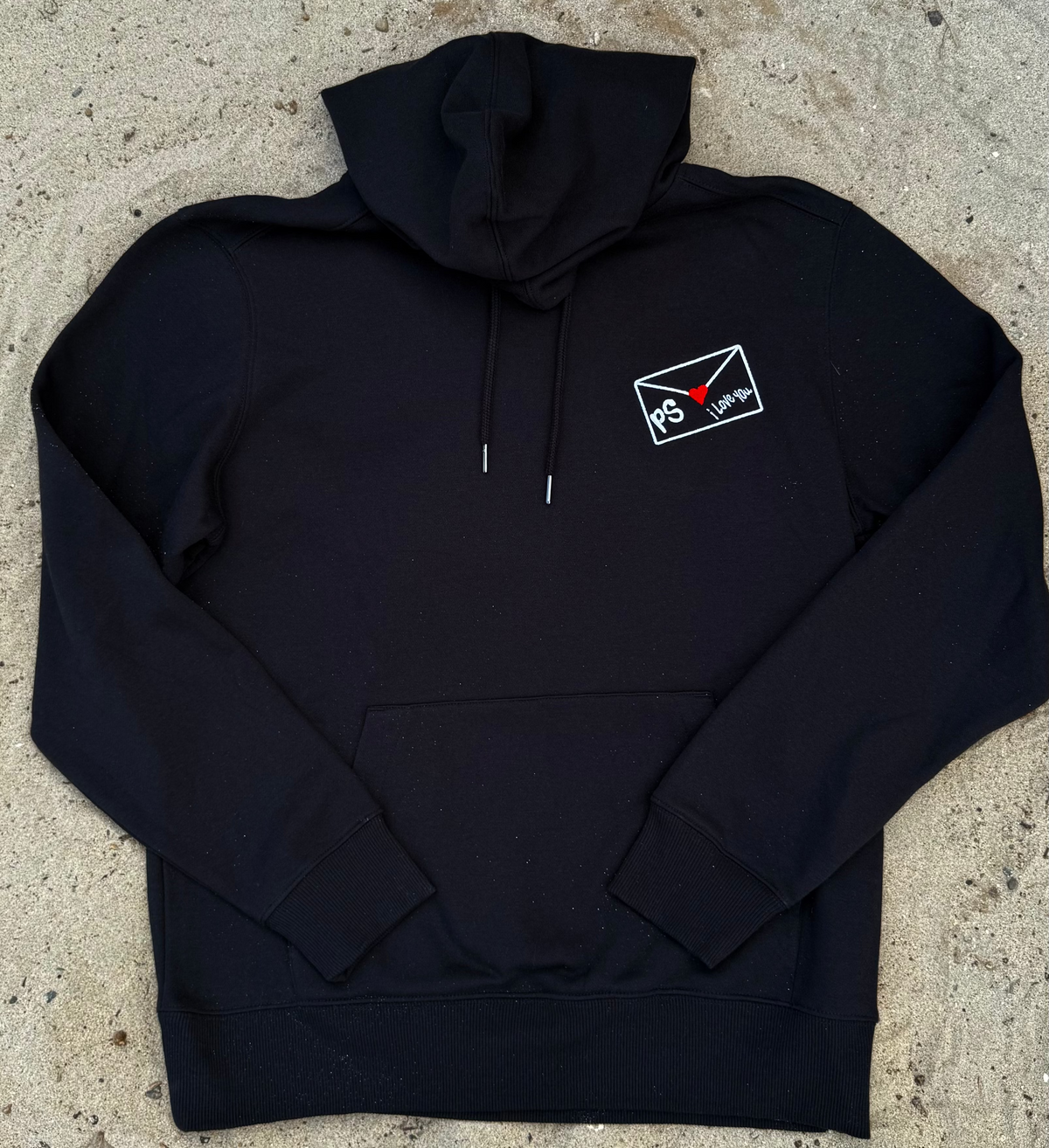 PS i love you Embroidered Hoodie